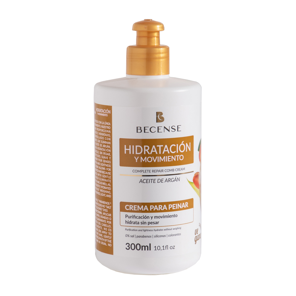 Crema Para Peinar Hidratación Y Movimiento Becense300 ML