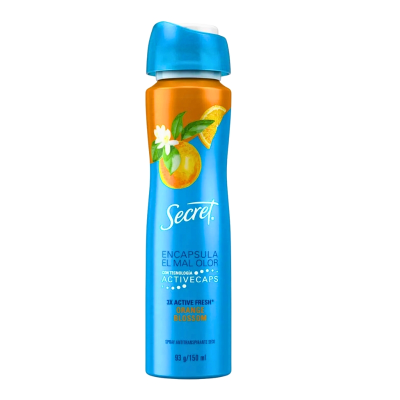 Desodorante En Spray Flor De Naranja Secret93 GR