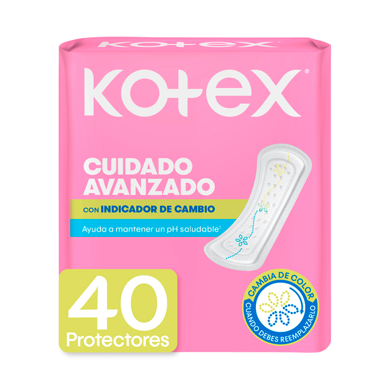 Protectores Diarios Con Indicador De Ph Kotex40 UND