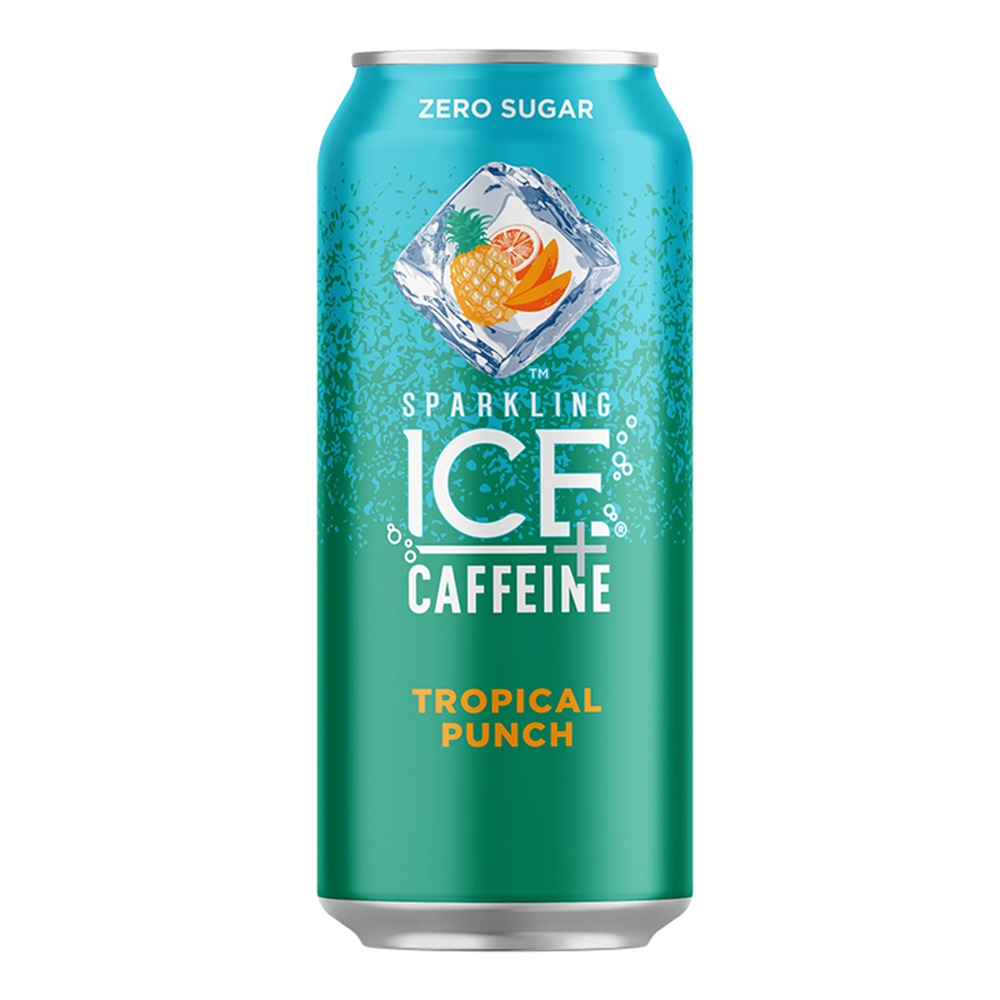 Agua Gasificada Con Cafeína Sabor Tropical Punch Ice Sparkling16 OZ