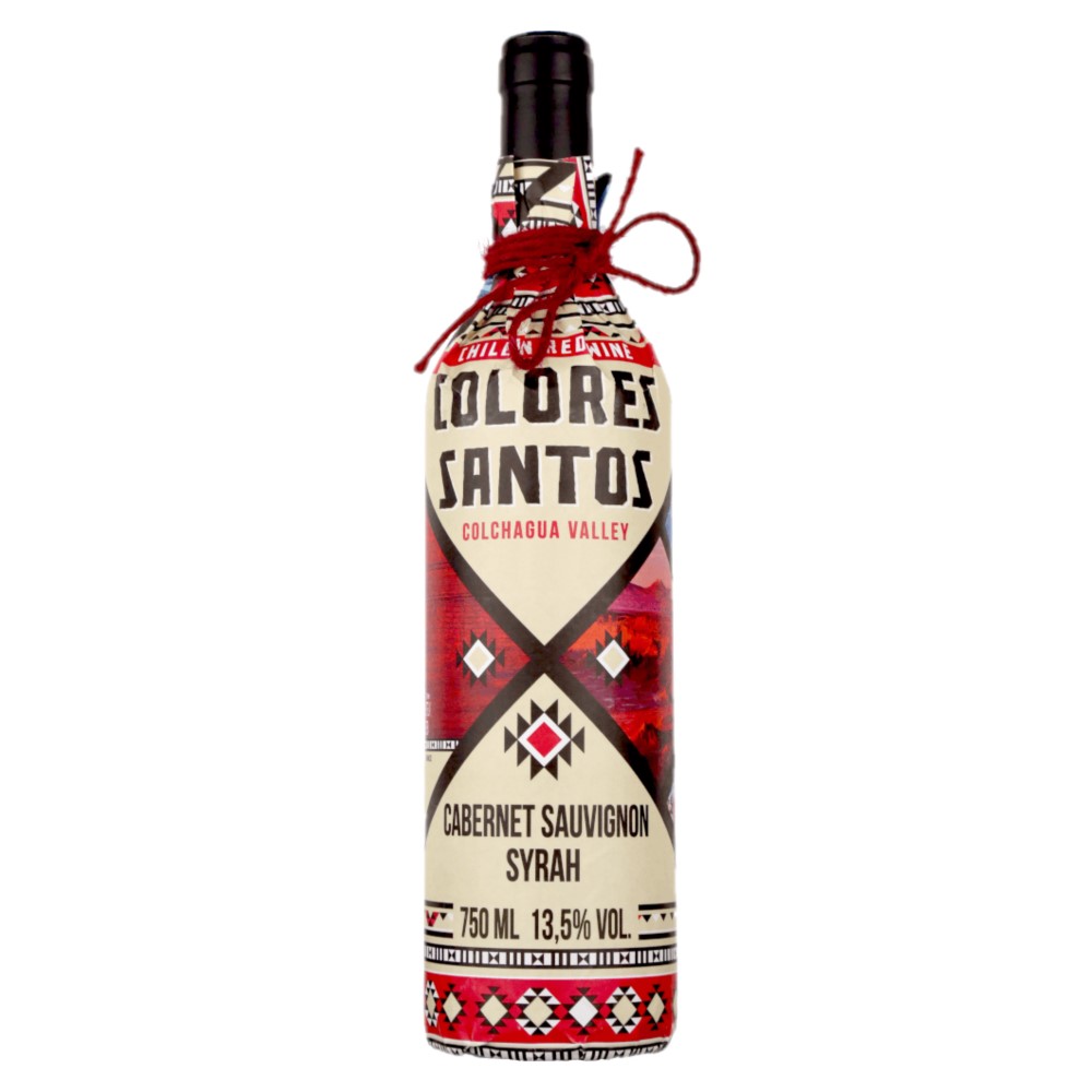 Vino Tinto Cabernet Syrah Colores Santos75 CL