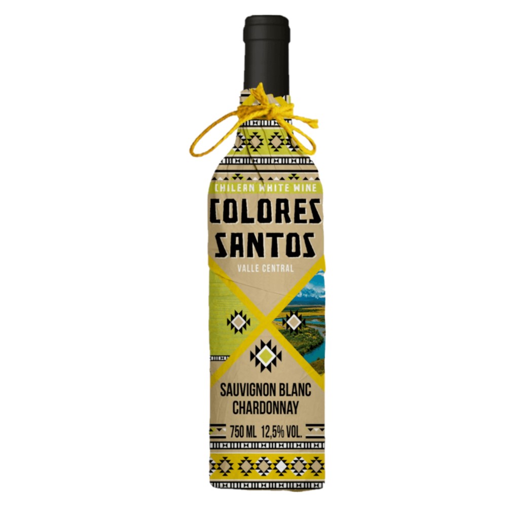 Vino Blanco Sauvignon Chardonnay Colores Santos75 CL