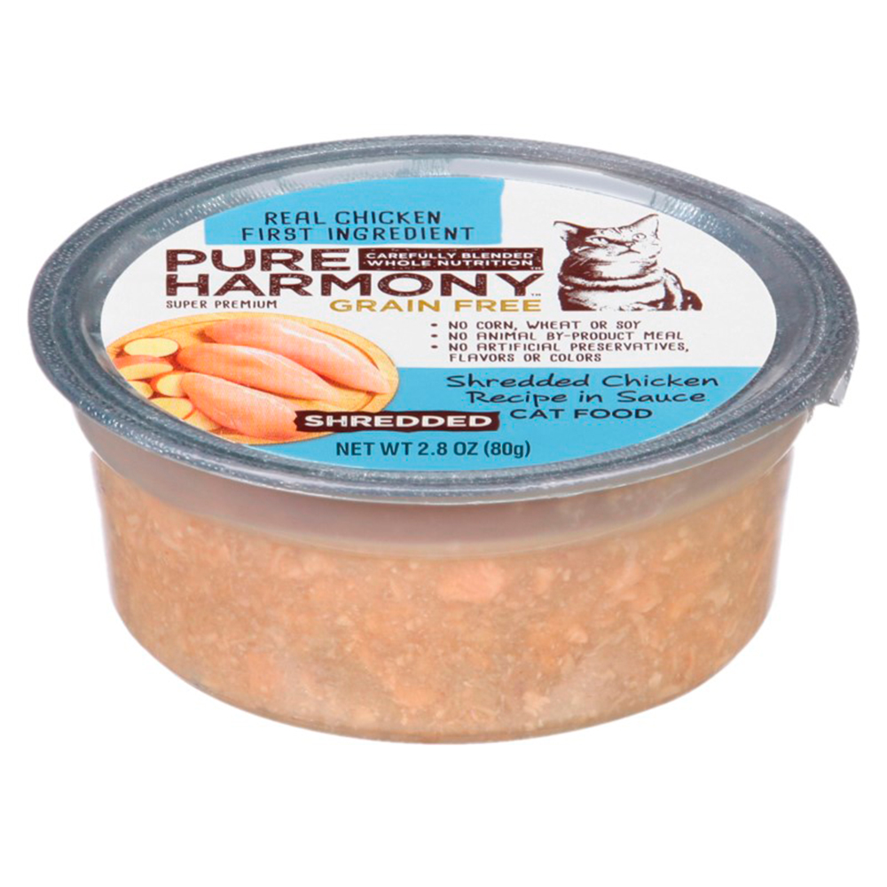 Alimento Para Gatos Pollo Triturado Con Salsa Pure Harmony2.8 OZ