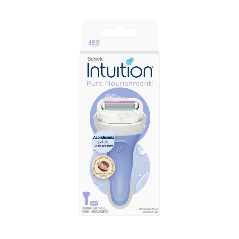 Máquina De Afeitar Intuition Pure Nourishment SchickPAQ