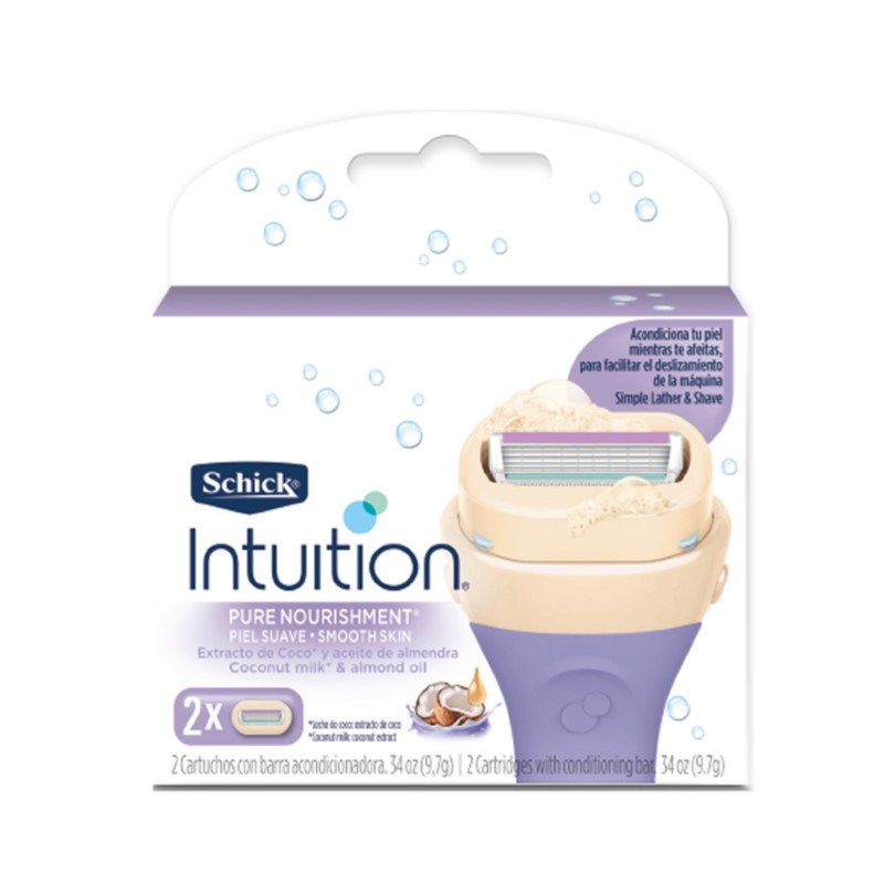 Repuesto Para Rasuradora Intuition Pure Nourishment Schick2 UND