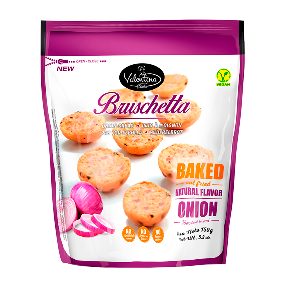 Bruschettas Con Cebolla Valentina150 GR