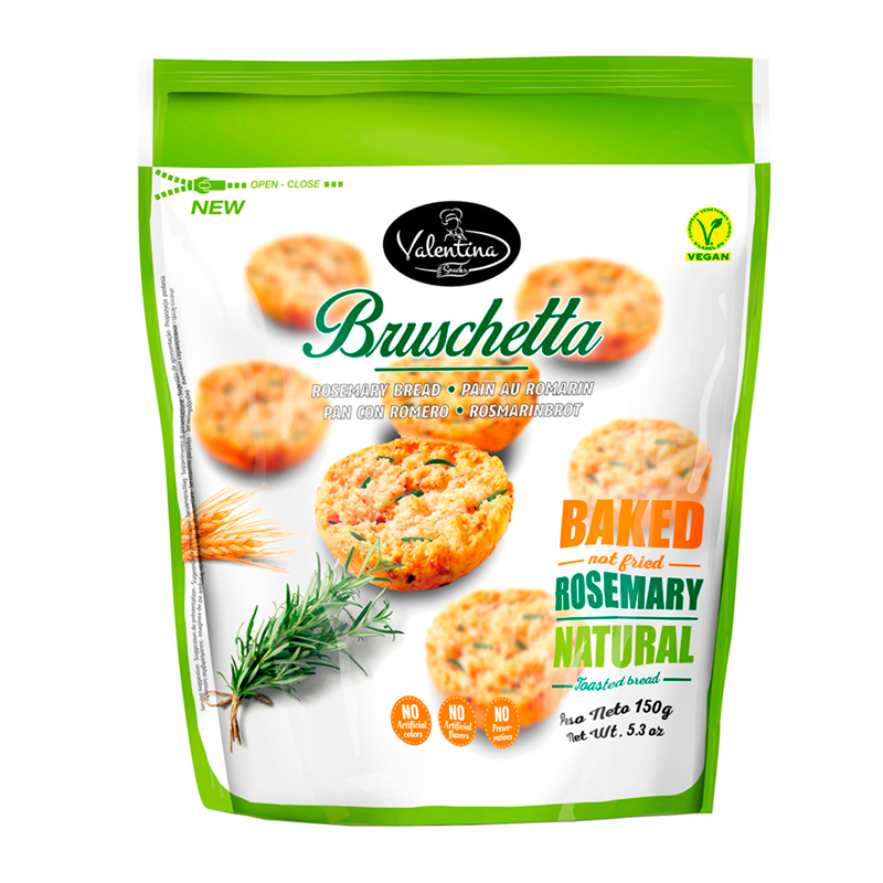 Bruschettas Sabor Romero Valentina150 GR