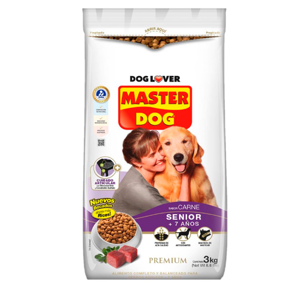Alimento Para Perro Adulto +7 Años Master Dog6.66 LB