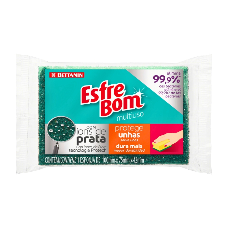 Esponja Salva Uñas Abrasiva Esfrebom1 UND