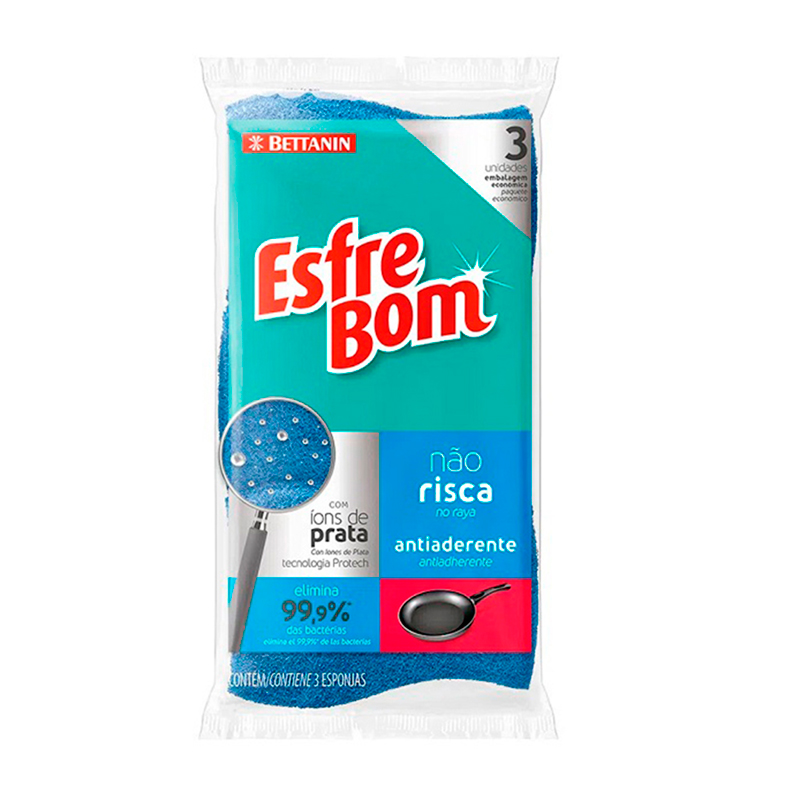 Esponja No Raya Esfrebom3 UND