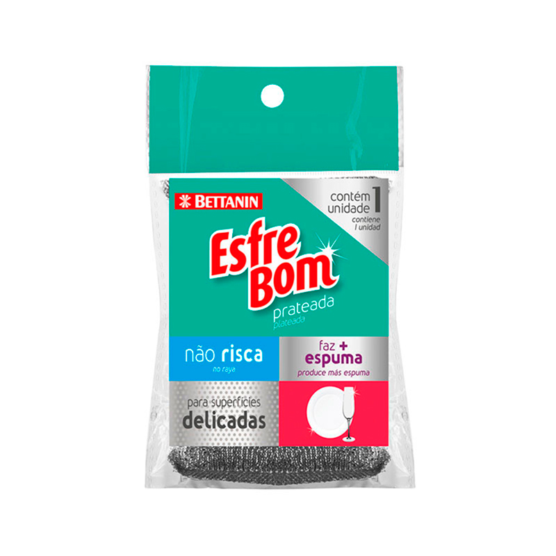 Esponja Plateada Esfrebom1 UND