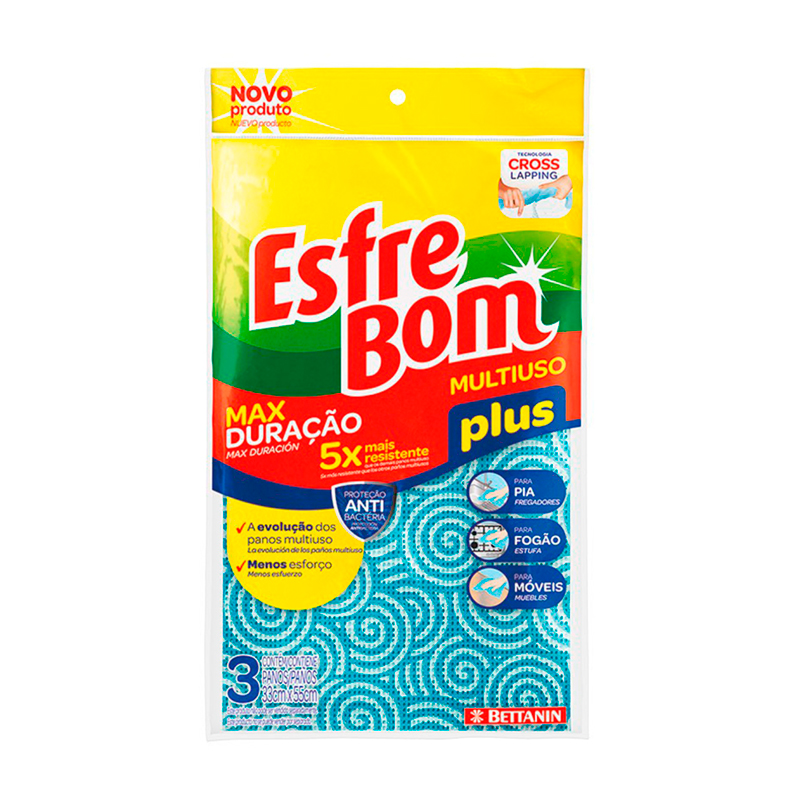 Paño Multiuso Plus Esfrebom3 UND