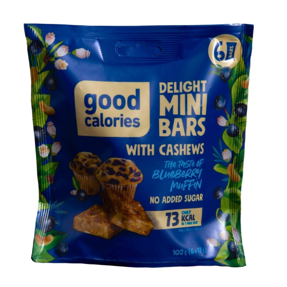 Mini Barritas De Blueberry Sin Azúcar Good Calories102 GR