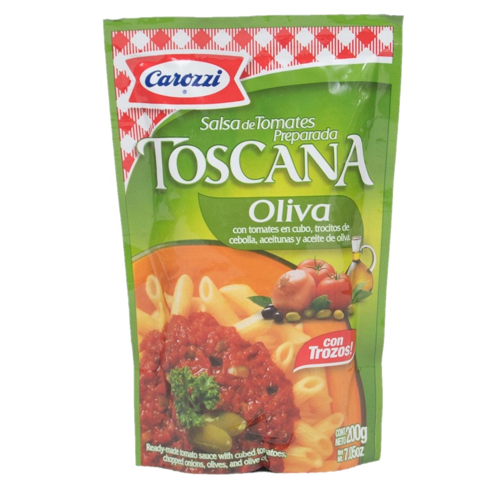 Salsa De Tomate Para Pasta Toscana Oliva Carozzi200 GR