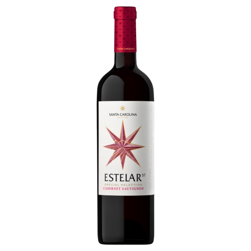 Vino Tinto Cabernet Sauvignon Estelar Santa Carolina75 CL