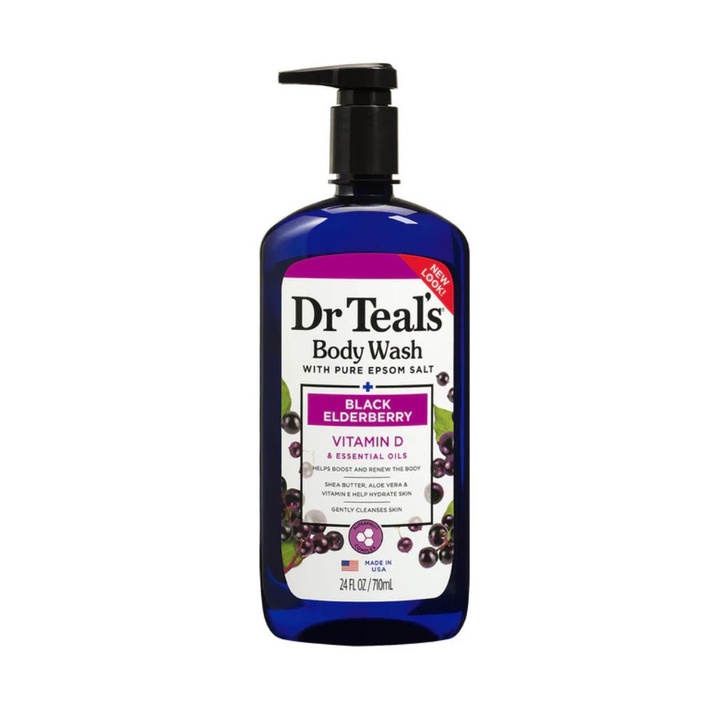 Gel De Baño Black Elderberry Dr. Teals24 OZ