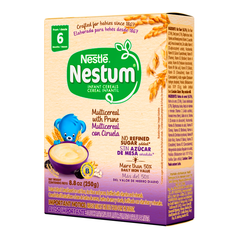 Cereal Infantil Multicereal Con Ciruela Nestum250 GR