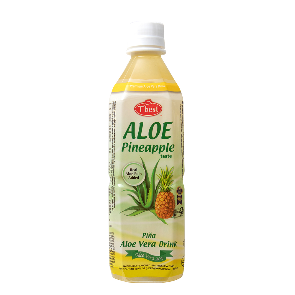 Bebida De Aloe Vera Sabor Piña Tbest500 ML