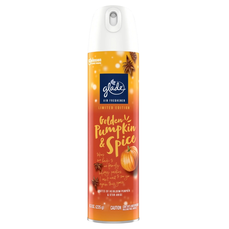 Ambientador En Aerosol Especias De Calabaza Glade8.3 OZ