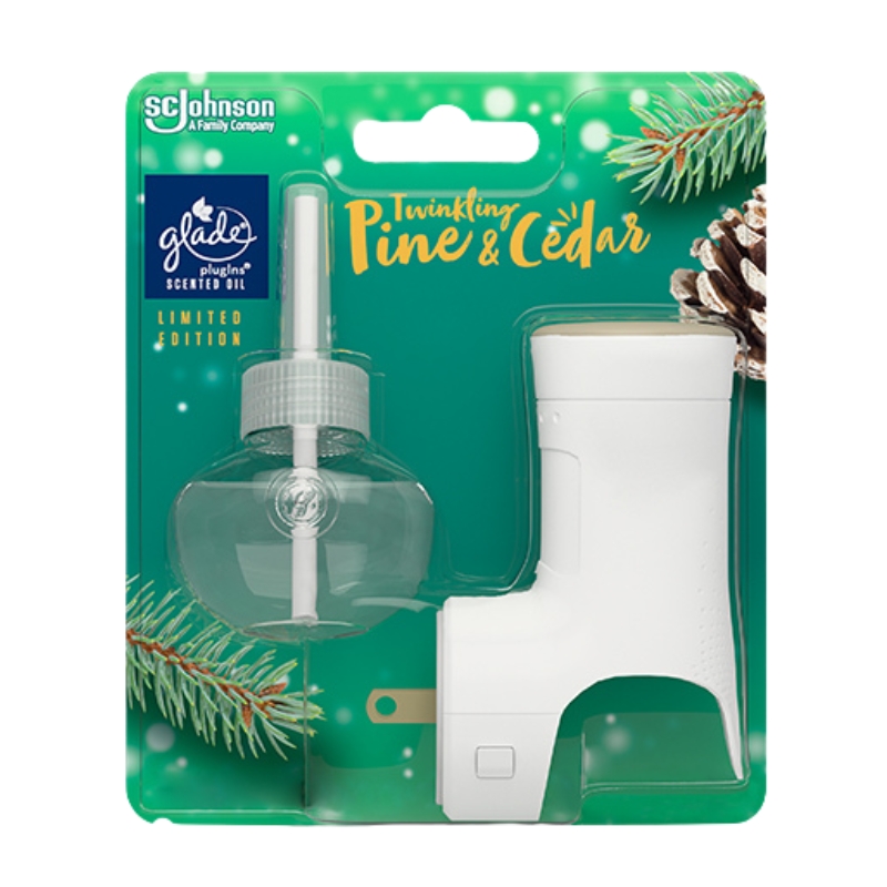 Kit Ambientador Electrico Con Fragancia Centelleo Pino Y Cedar Glade2 UND