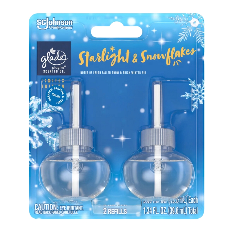 Ambientador Recambio Luz De Estrellas Y Copo De Nieve Glade2 UND