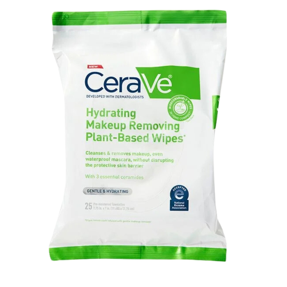 Toallitas Desmaquillantes A Base De Plantas Cerave25 UND