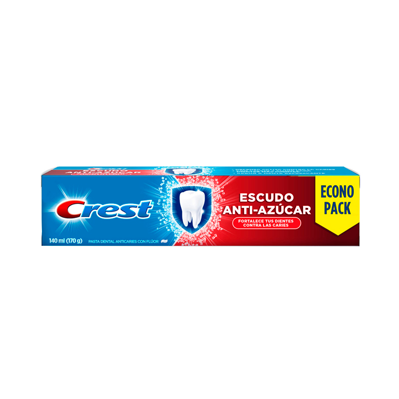 Crema Dental Escudo Anti Azúcar Crest140 ML