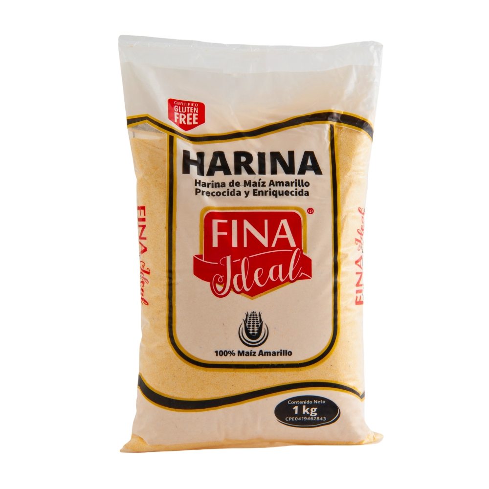 Harina De Maíz Amarillo Fina Ideal1 KG