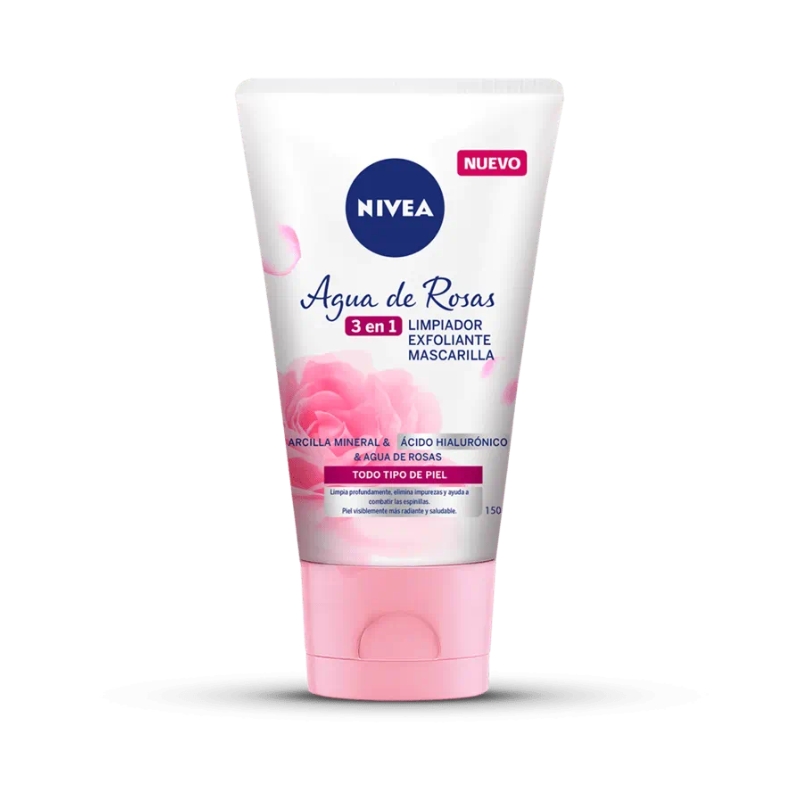 Gel Limpiador Facial Con Agua De Rosas Nivea150 ML