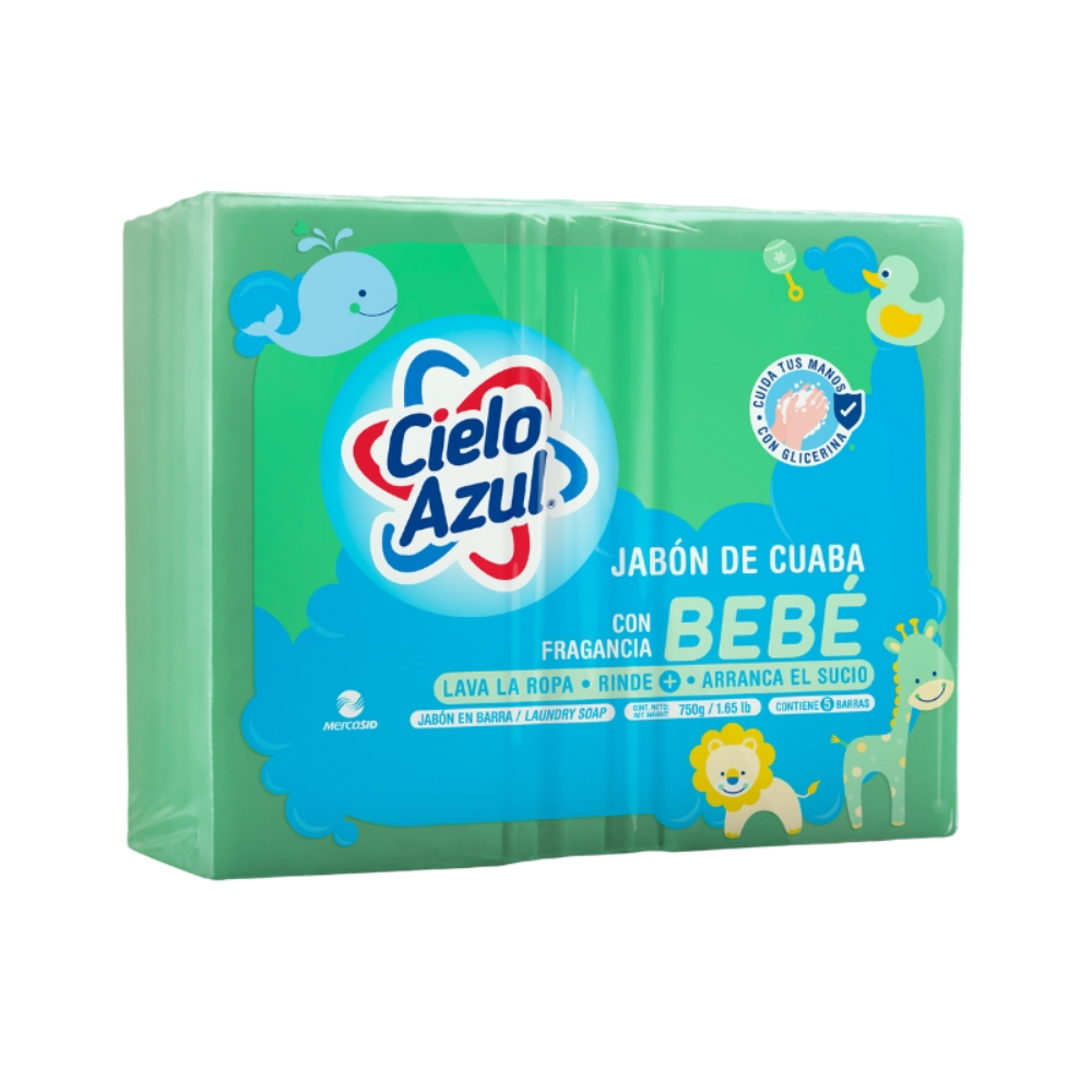 Jabón De Cuaba Bebe Cielo Azul5 UND