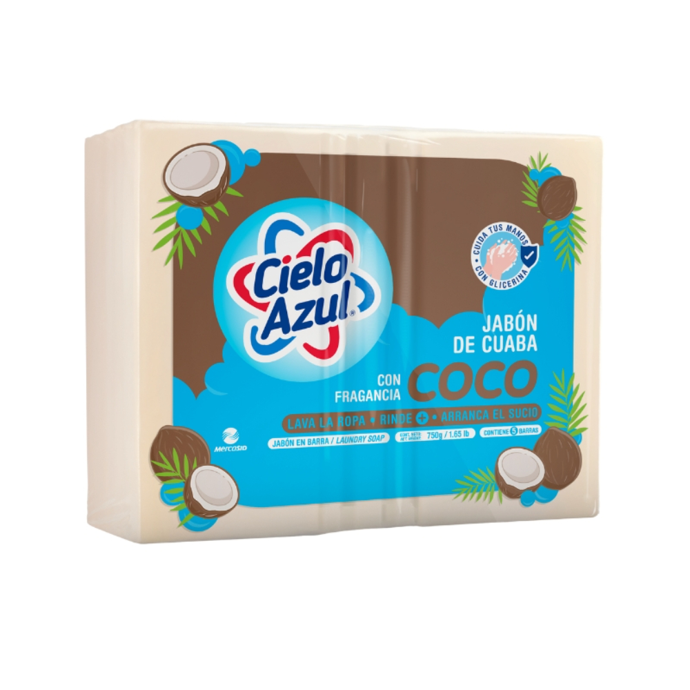 Jabón De Cuaba Coco Cielo Azul5 UND