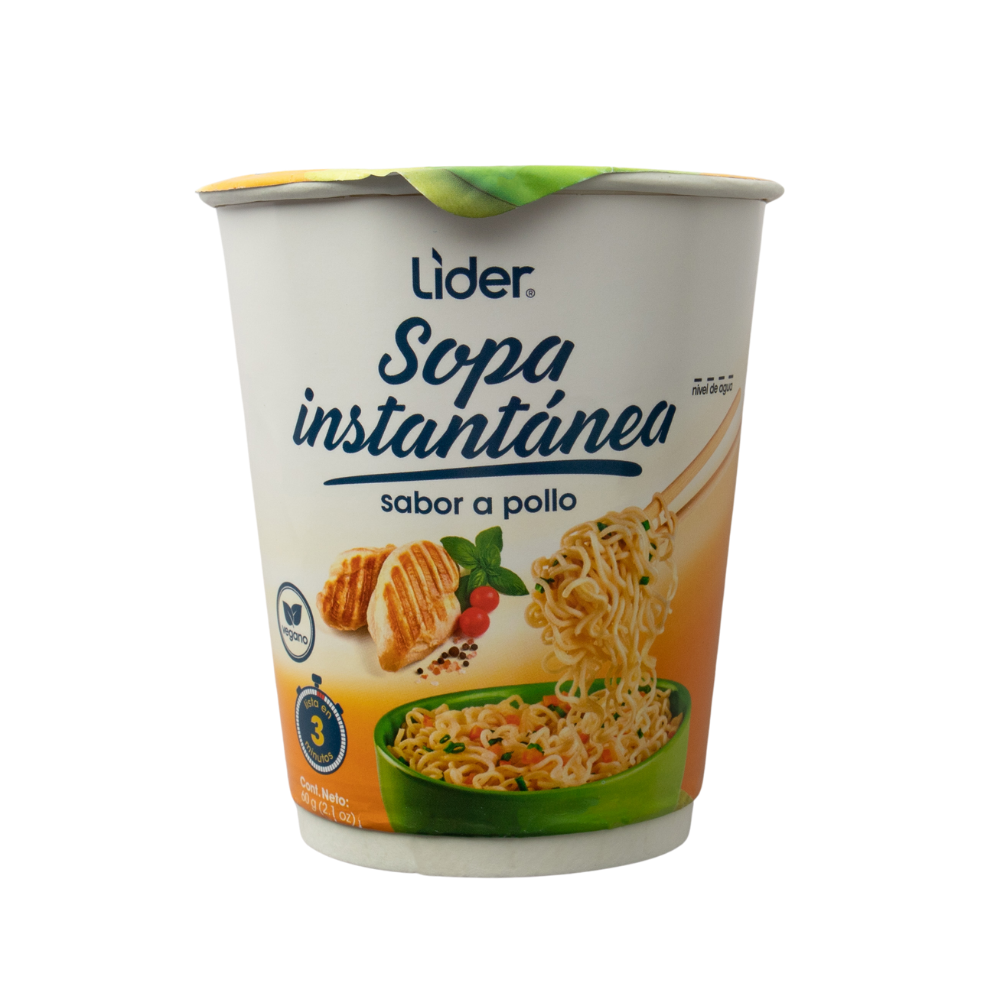 Sopa Instantánea Sabor A Pollo Lider70 GR