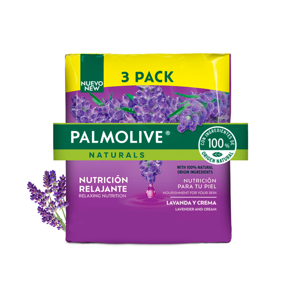 Jabón En Barra Lavanda Y Crema Palmolive3 UND