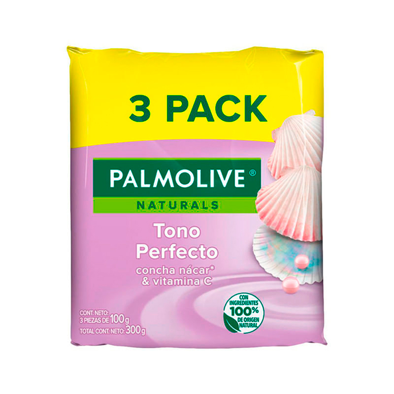 Jabón En Barra Concha Nácar Y Vitamina C Palmolive3 UND