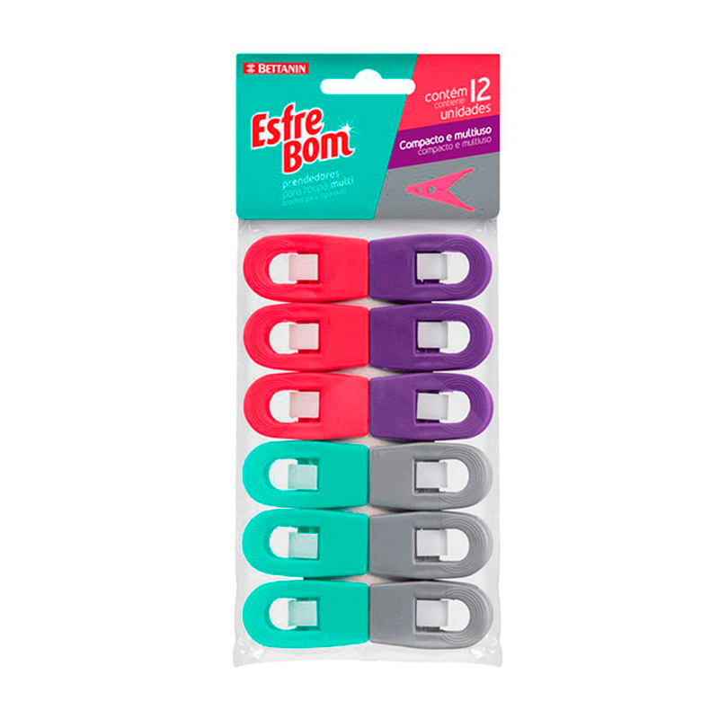 Palitos Plásticos Para Ropa Esfrebom12 UND