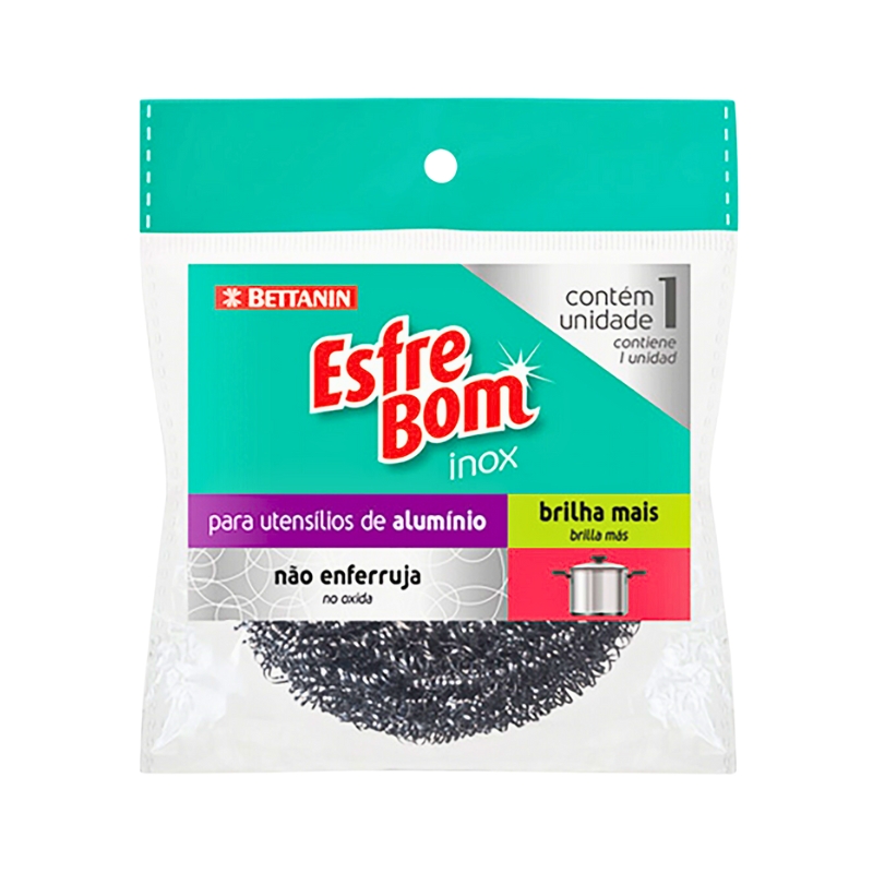 Esponja De Acero Inox Esfrebom1 UND