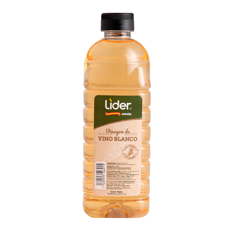 Vinagre De Vino Blanco Lider500 ML