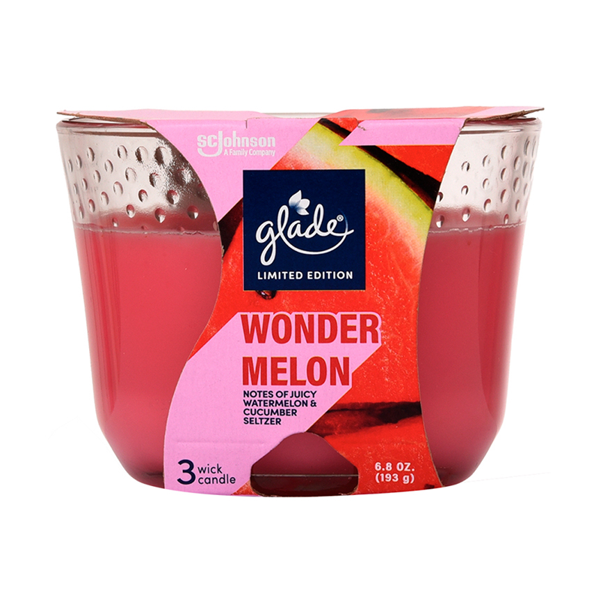 Vela Wonder Melón Glade6.8 OZ