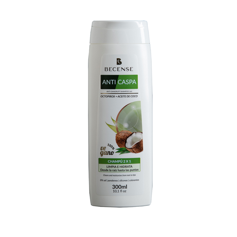 Shampoo Anticaspa Hidratación Becense300 ML