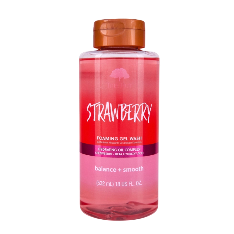 Gel De Baño Rosa Tree Hut18 OZ