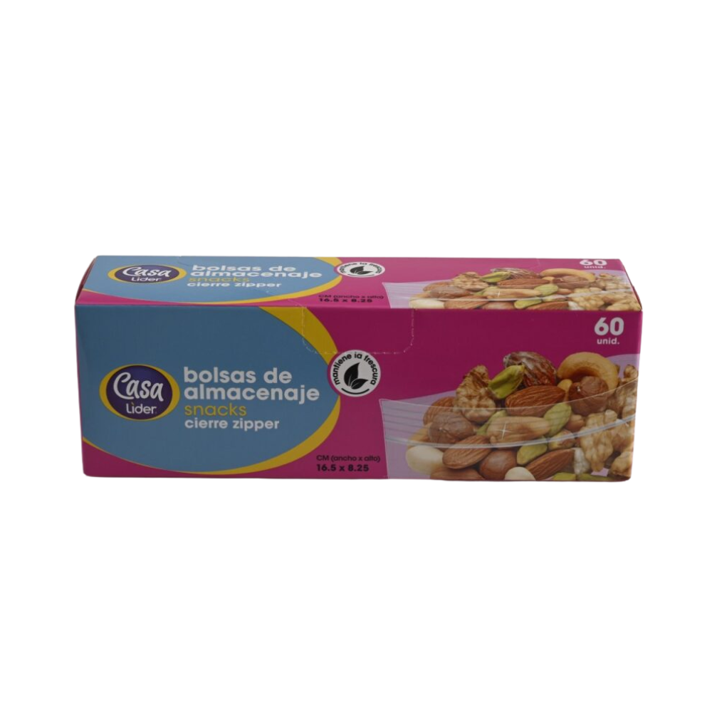 Bolsas De Almacenaje Lider Snack60 UND