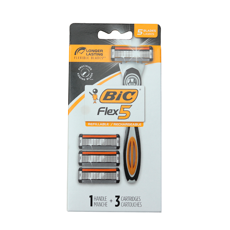 Rasuradora Flex 5 + 3 Cartuchos BicPAQ