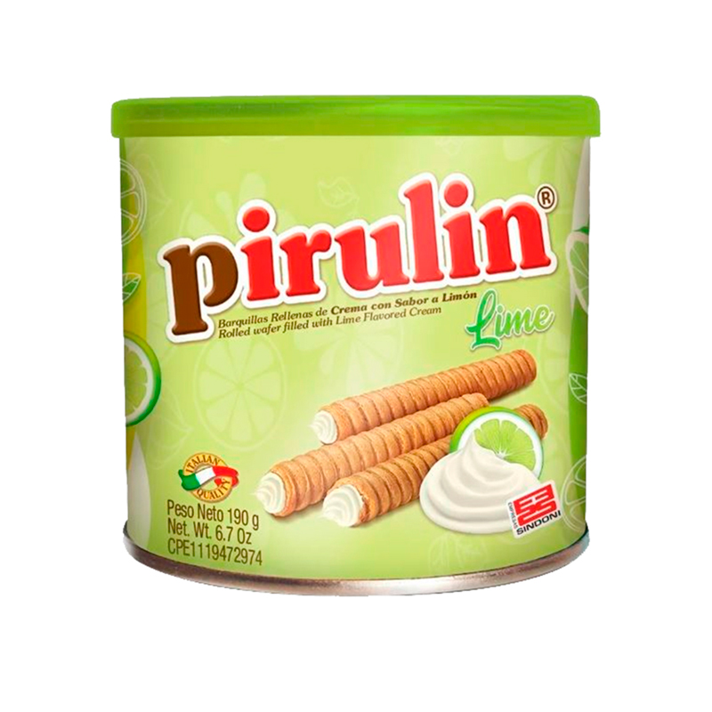 Barquilla Rellena Sabor Limón Pirulin115 GR