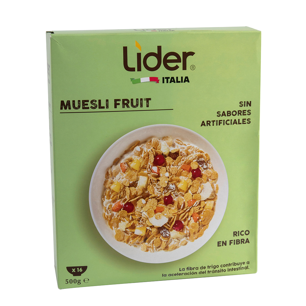 Cereal Muesli De Frutas Lider500 GR