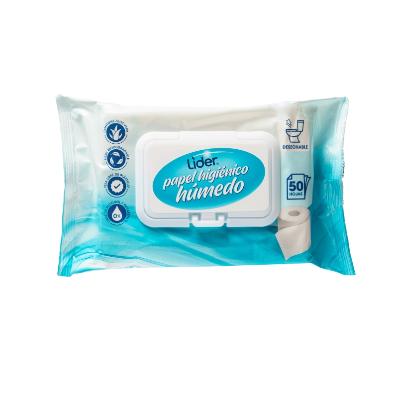 Papel Higiénico Húmedo50 UND