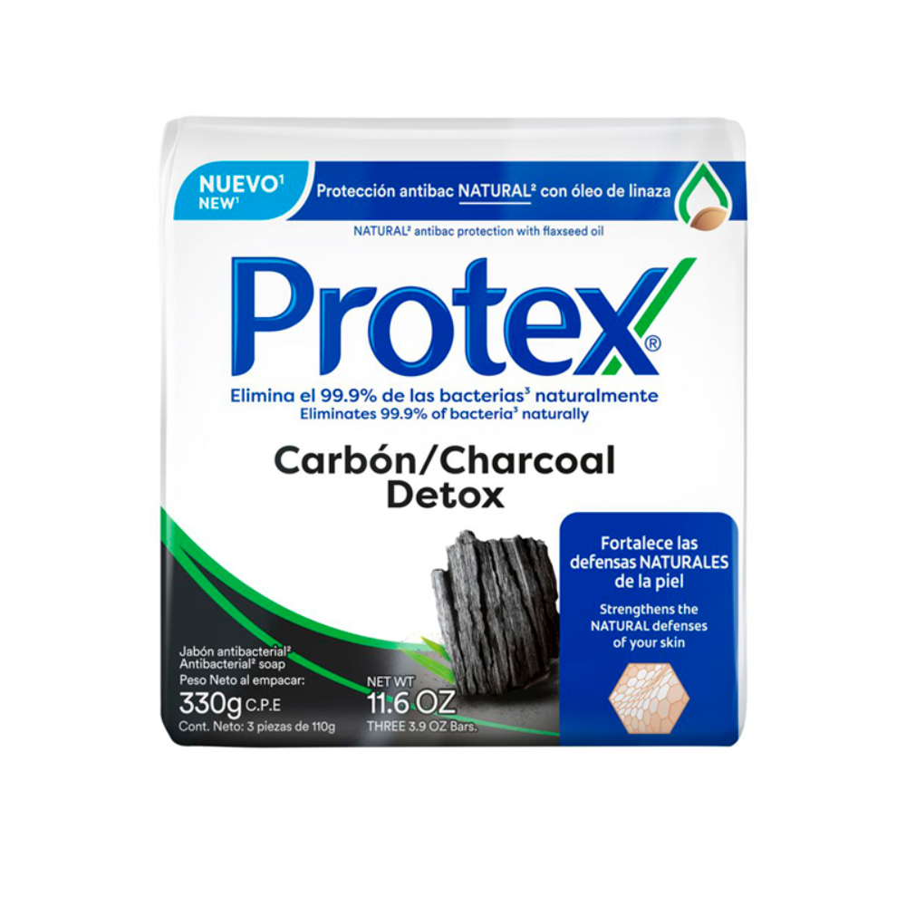 Jabón Antibacterial Carbón Protex3 UND