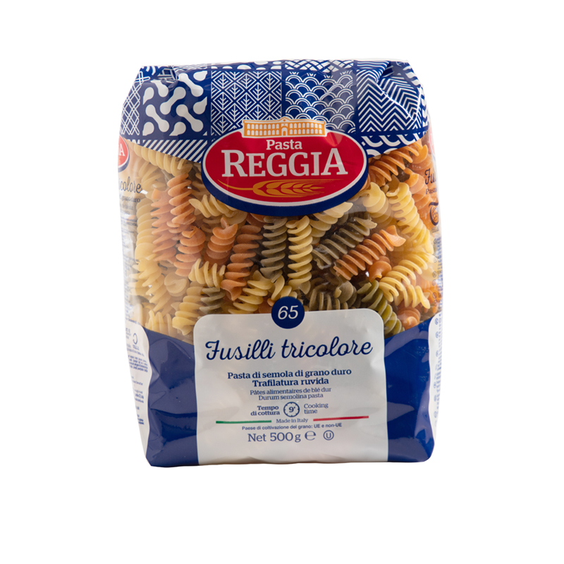 Pasta Fusilli Tricolore Reggia500 GR