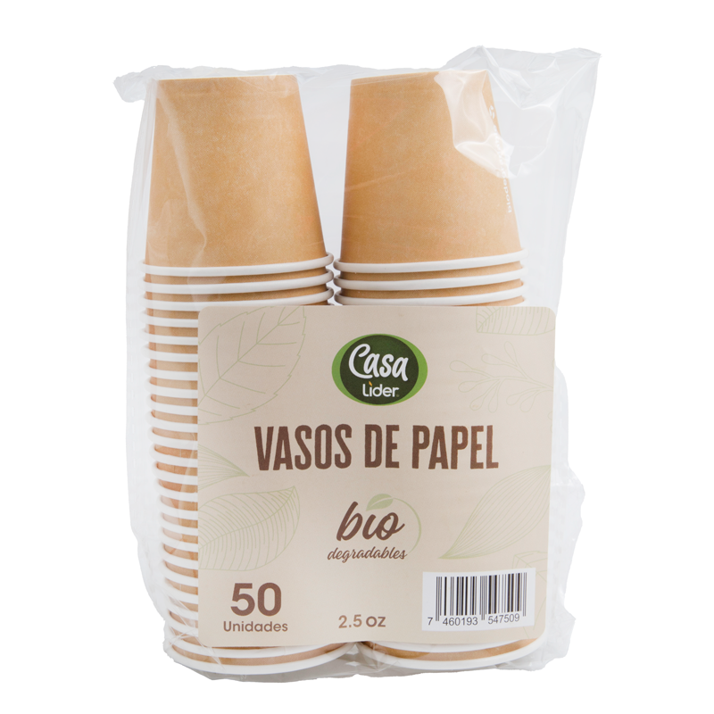 Vasos De Papel Lider 2.5 Oz50 UND