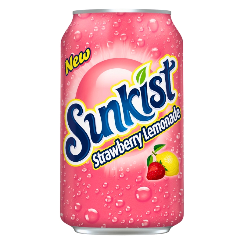 Refresco Limonada Sabor Fresa Sunkist12 OZ
