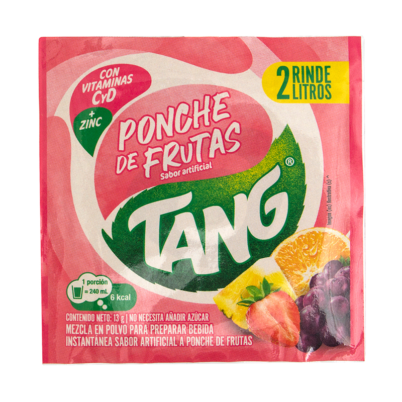 Jugo En Polvo Sabor A Ponche De Frutas Tang13 GR